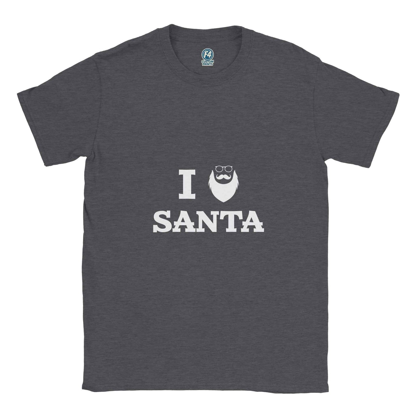 I Love Santa Christmas Shirt – Festive Holiday Graphic Tee for Adults & Kids