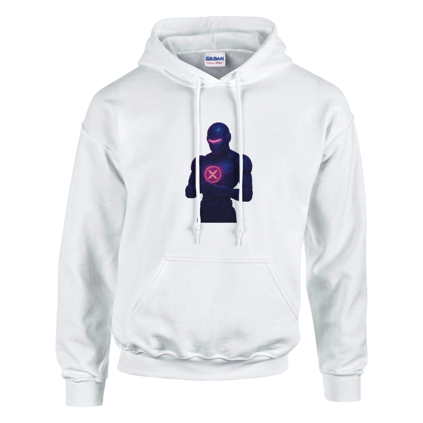 XRP Crypto Robot Hoodie – Blockchain Enthusiast Gear - F4 Custom Prints