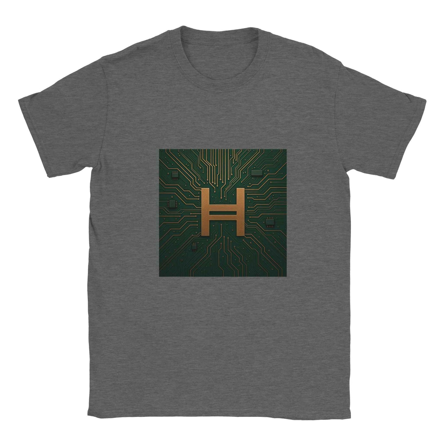 Hedera Hashgraph T-Shirt – Circuitry Style Tee for Crypto Enthusiasts