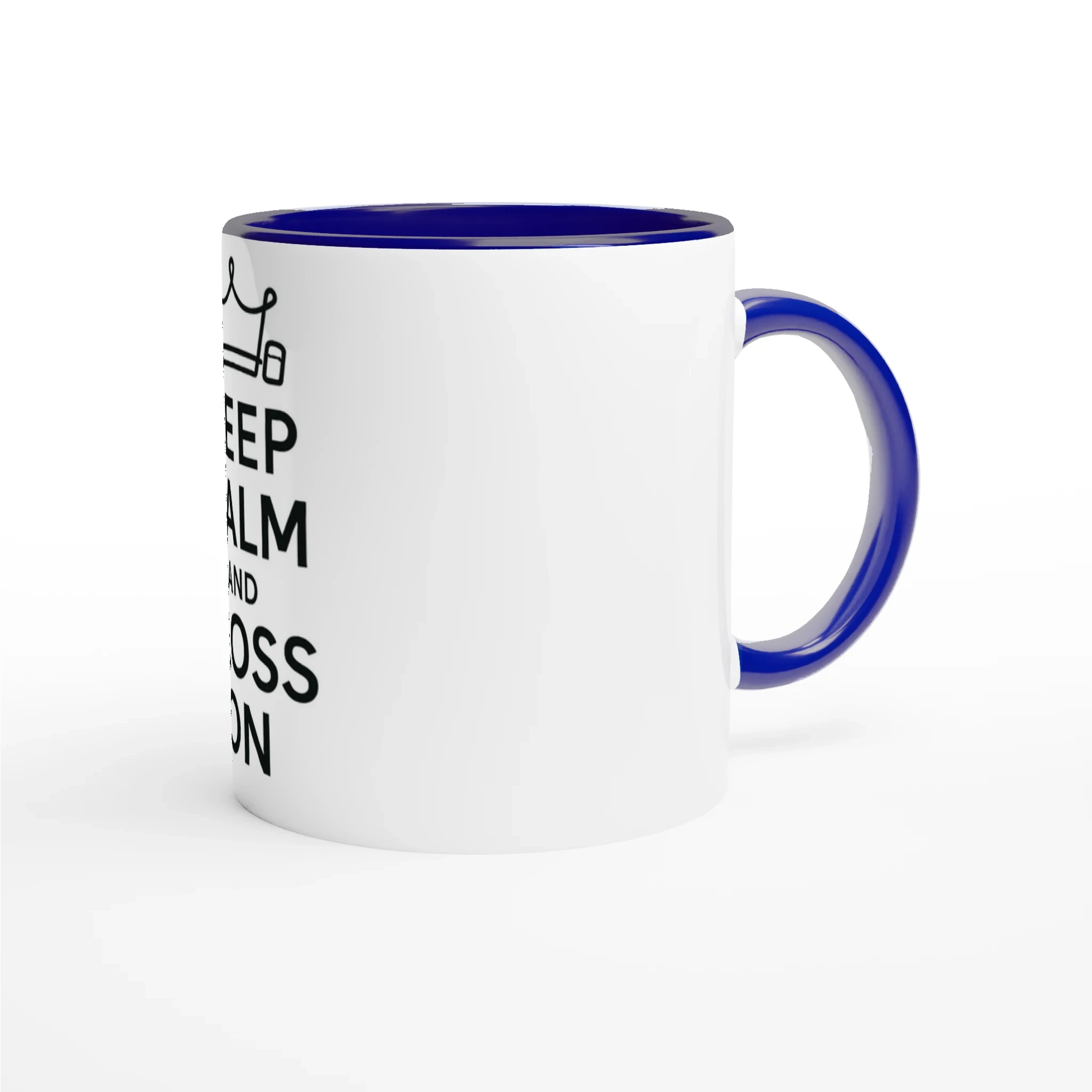 Keep Calm and Floss On 11oz Coffee Mug with Color Inside
