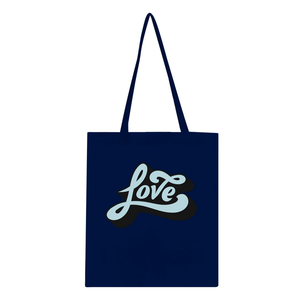 Love Script Tote Bag