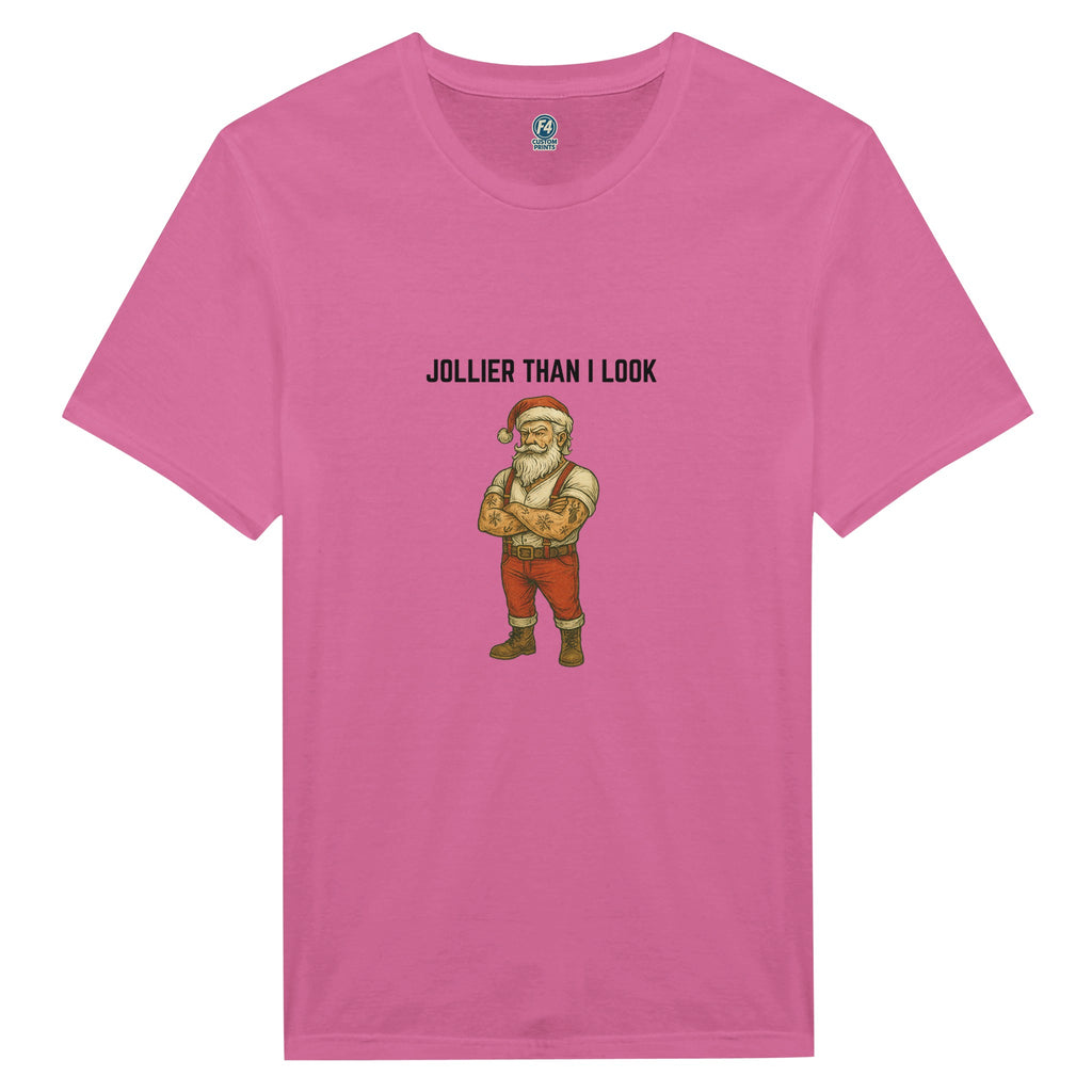Tattooed Santa T-Shirt – Edgy Holiday Graphic Tee - F4 Custom Prints