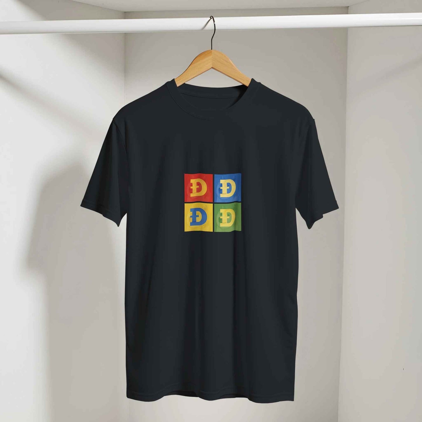 Dogecoin T-Shirt – Pop Art Meme Shiba Inu Logo Tee