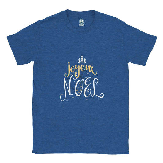 Joyeux Noël Script Tee – Festive French Holiday Graphic T-Shirt in Multiple Colors