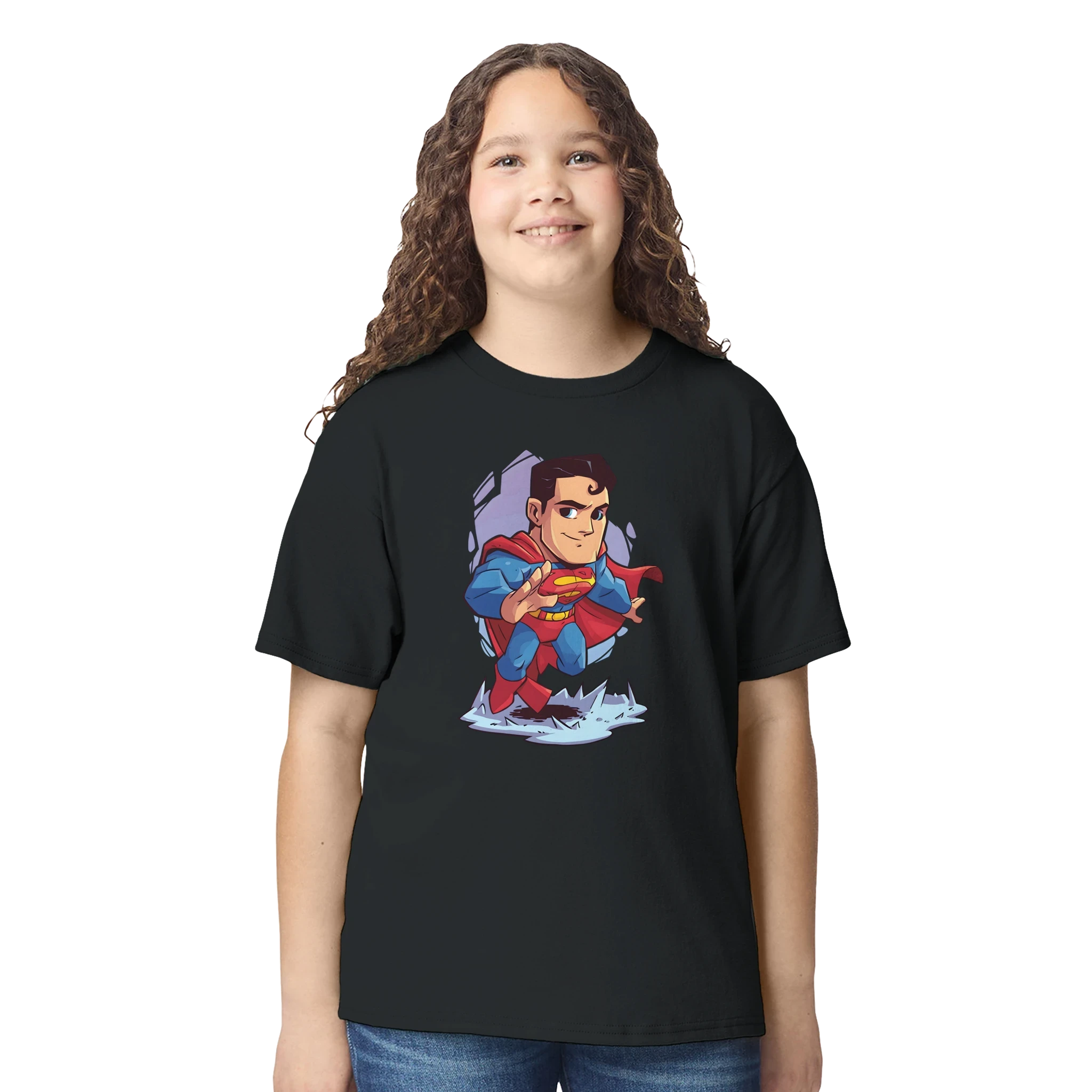 Kids Chibi Superman Inspired T-Shirt