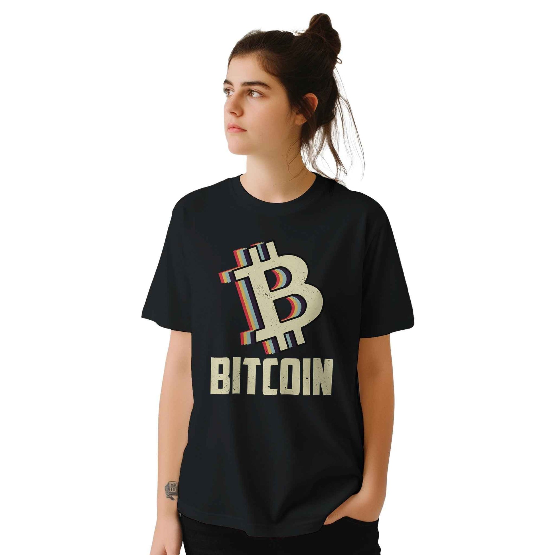 Bitcoin Cryptocurrency T-Shirt – Retro Vibe BTC Design