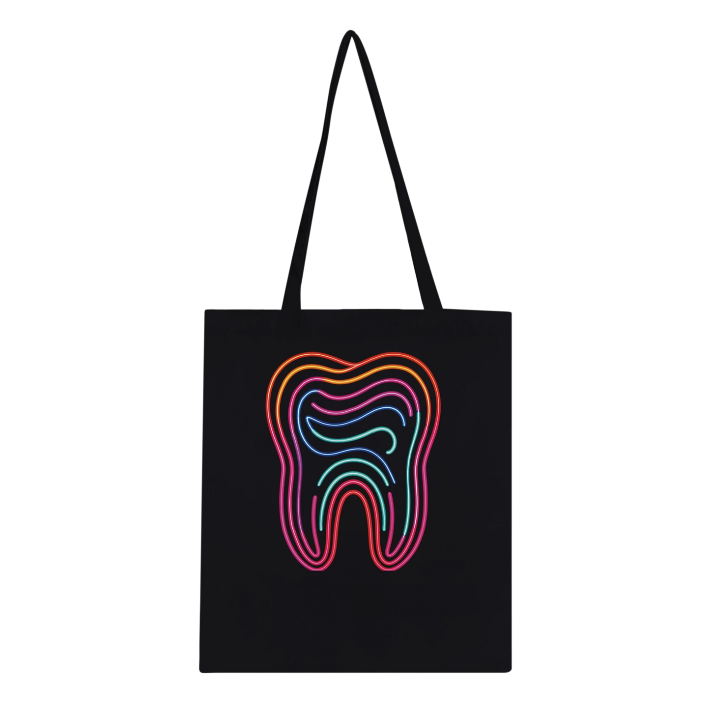 Neon Tooth Tote Bag