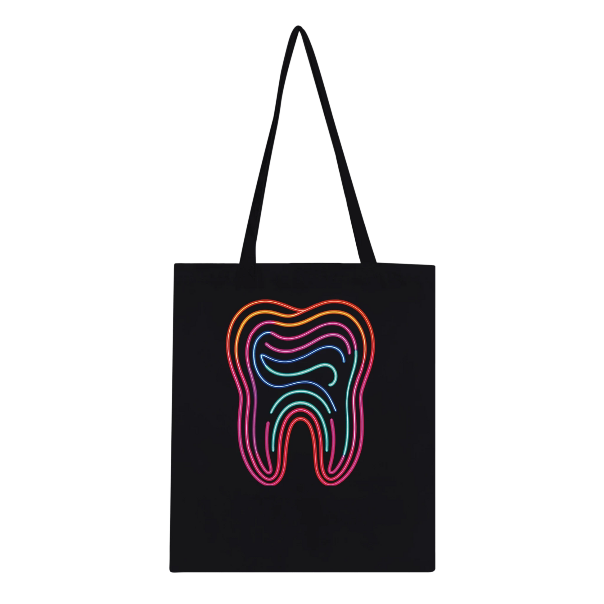 Neon Tooth Tote Bag