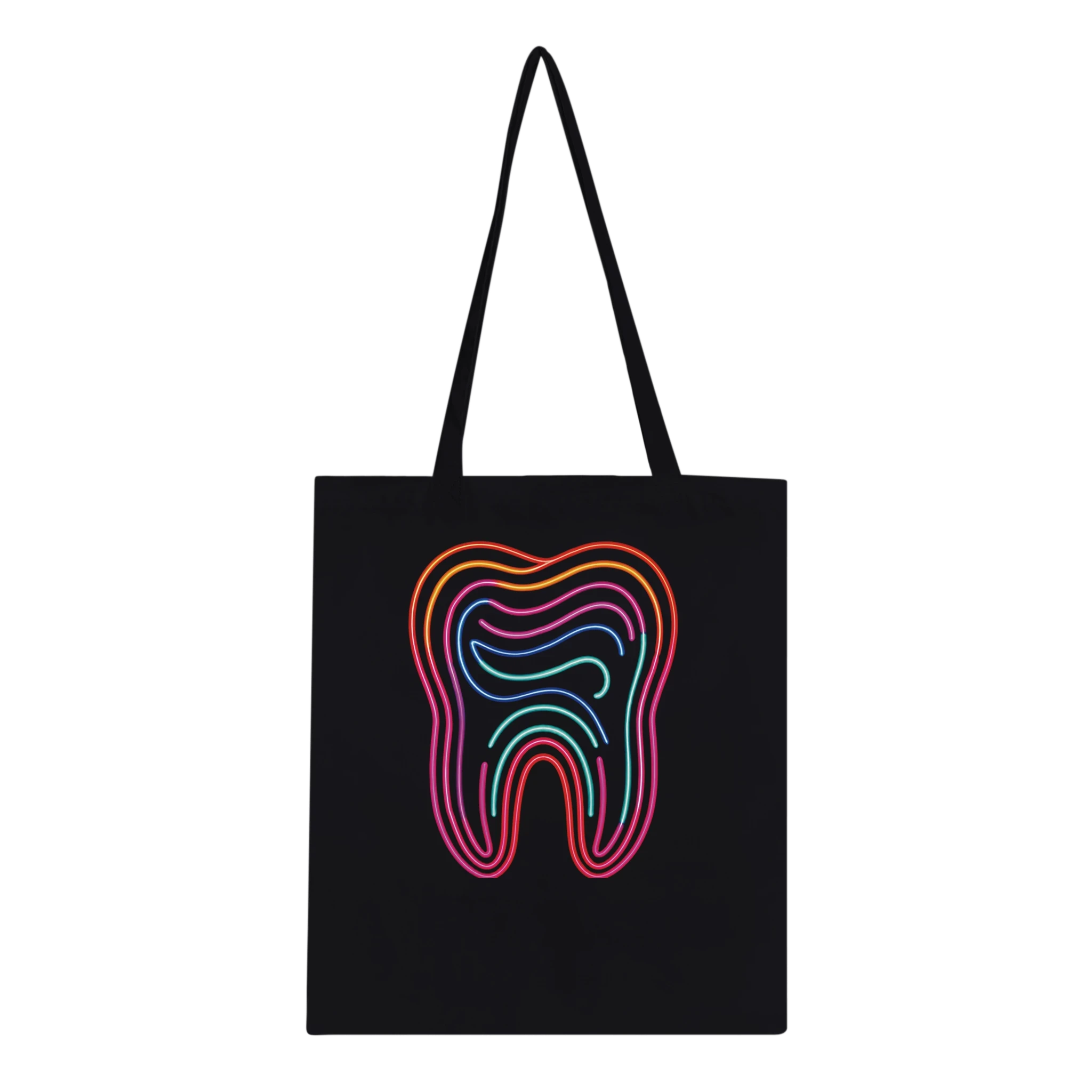 Neon Tooth Tote Bag