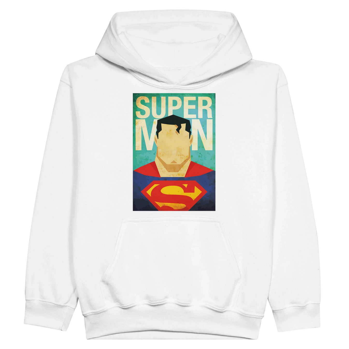 Kids Retro Superman Inspired Hoodie