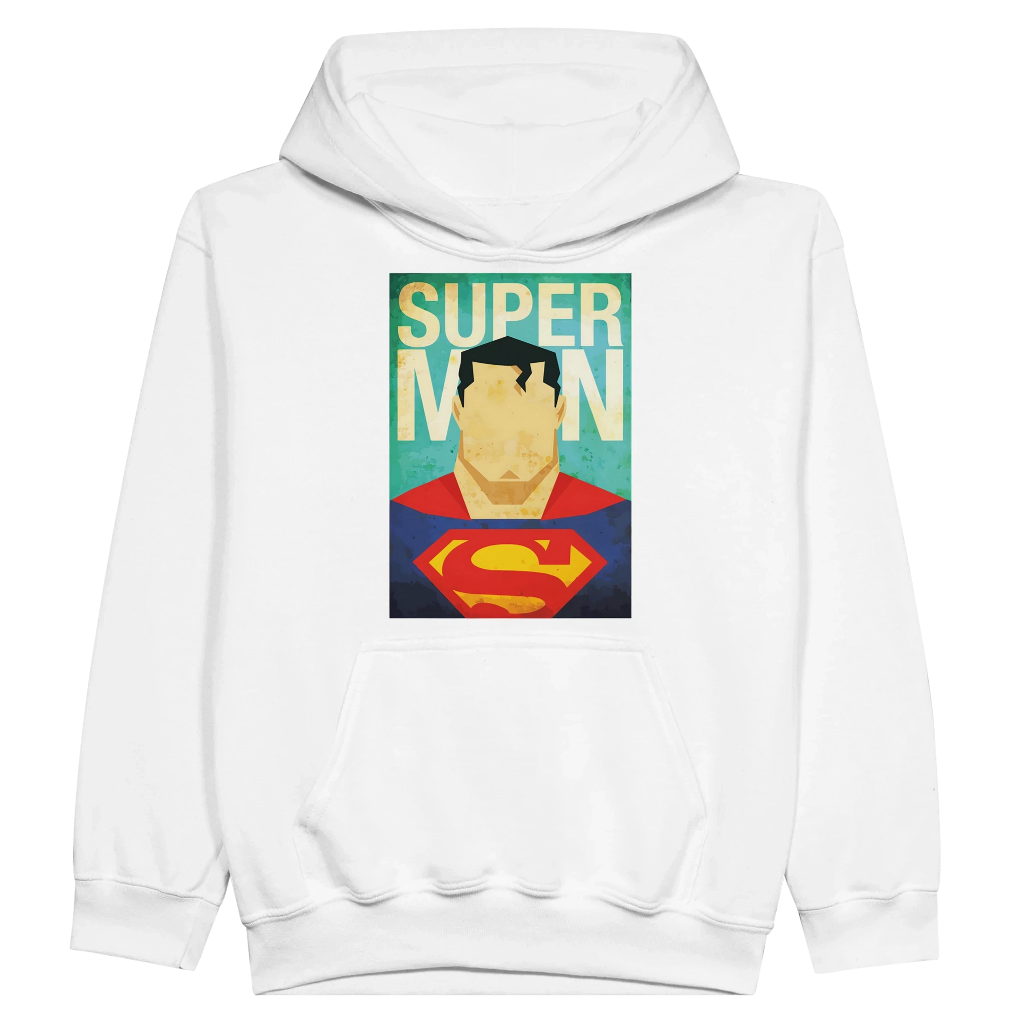Kids Retro Superman Inspired Hoodie