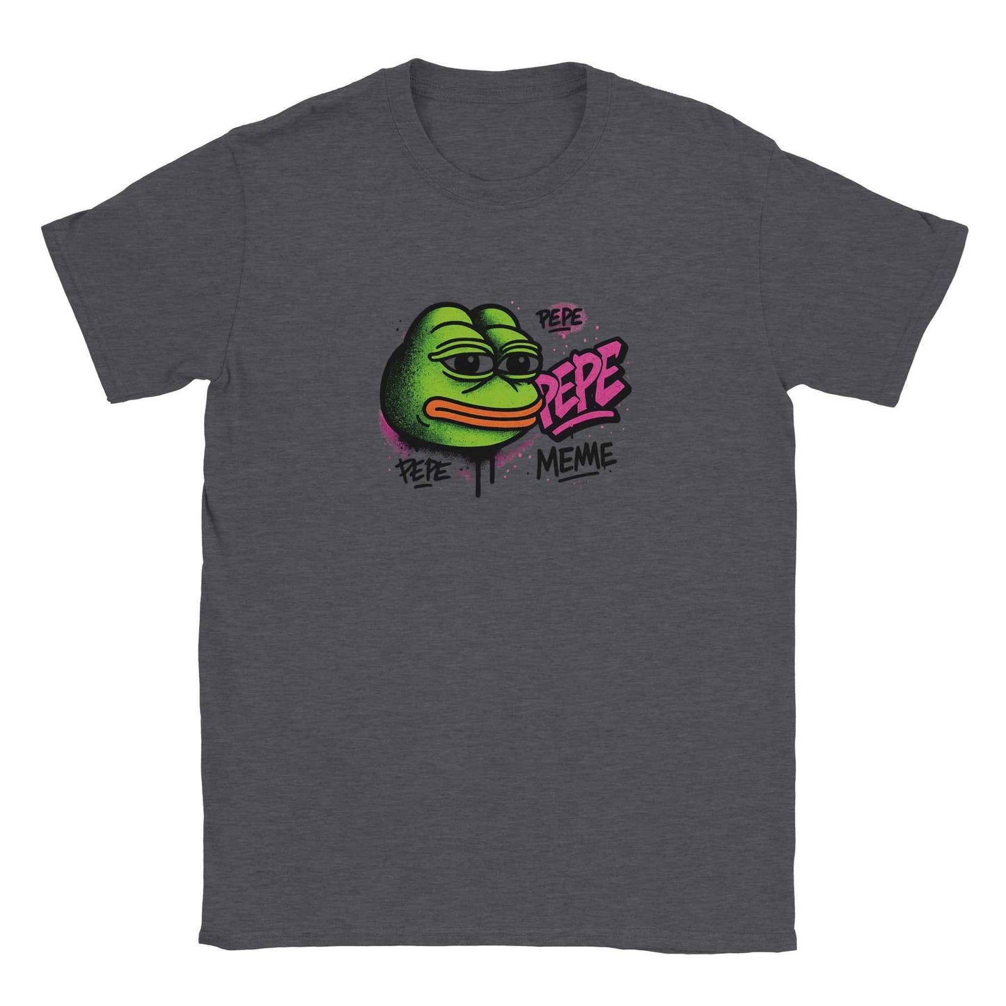 PEPE T-Shirt – Retro Arcade Frog Vibe in Neon Pink & Green