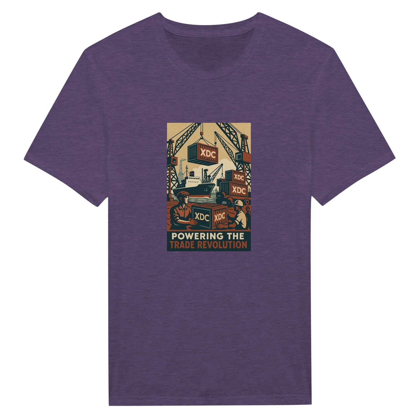 XDC Crypto Shirt – Powering Trade Revolution Retro Tee - F4 Custom Prints