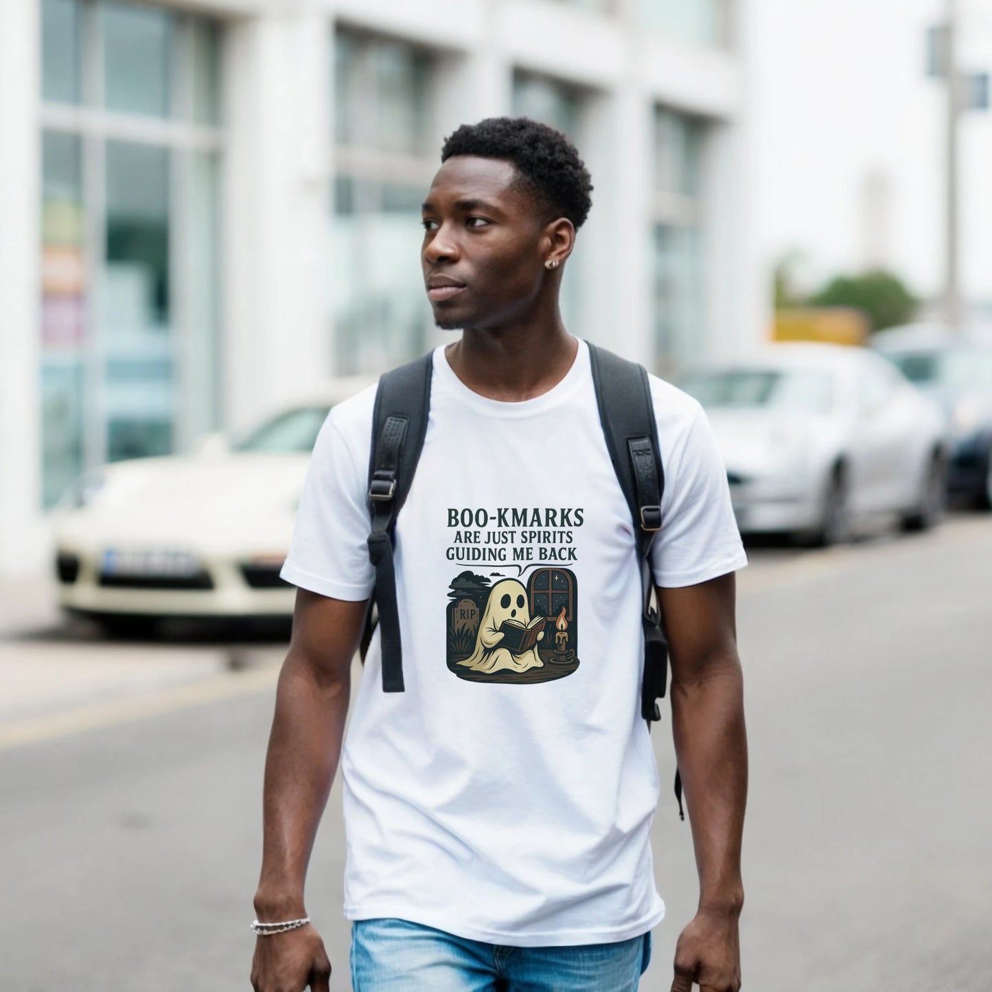 Boo-Kmarks T-Shirt – Spooky Book Lover Halloween Tee - F4 Custom Prints