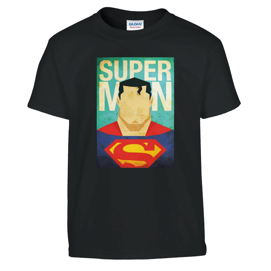 Kids Retro Superman Inspired T-Shirt