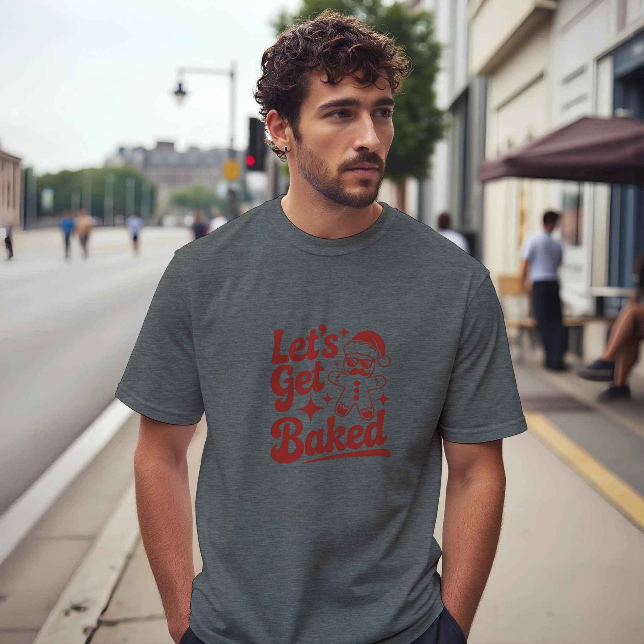 Let's Get Baked Christmas Shirt – Cool Gingerbread Man Holiday Graphic Tee