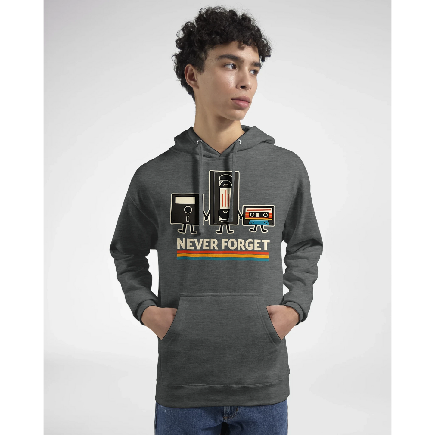 Retro Tech Squad Never Forget Hoodie