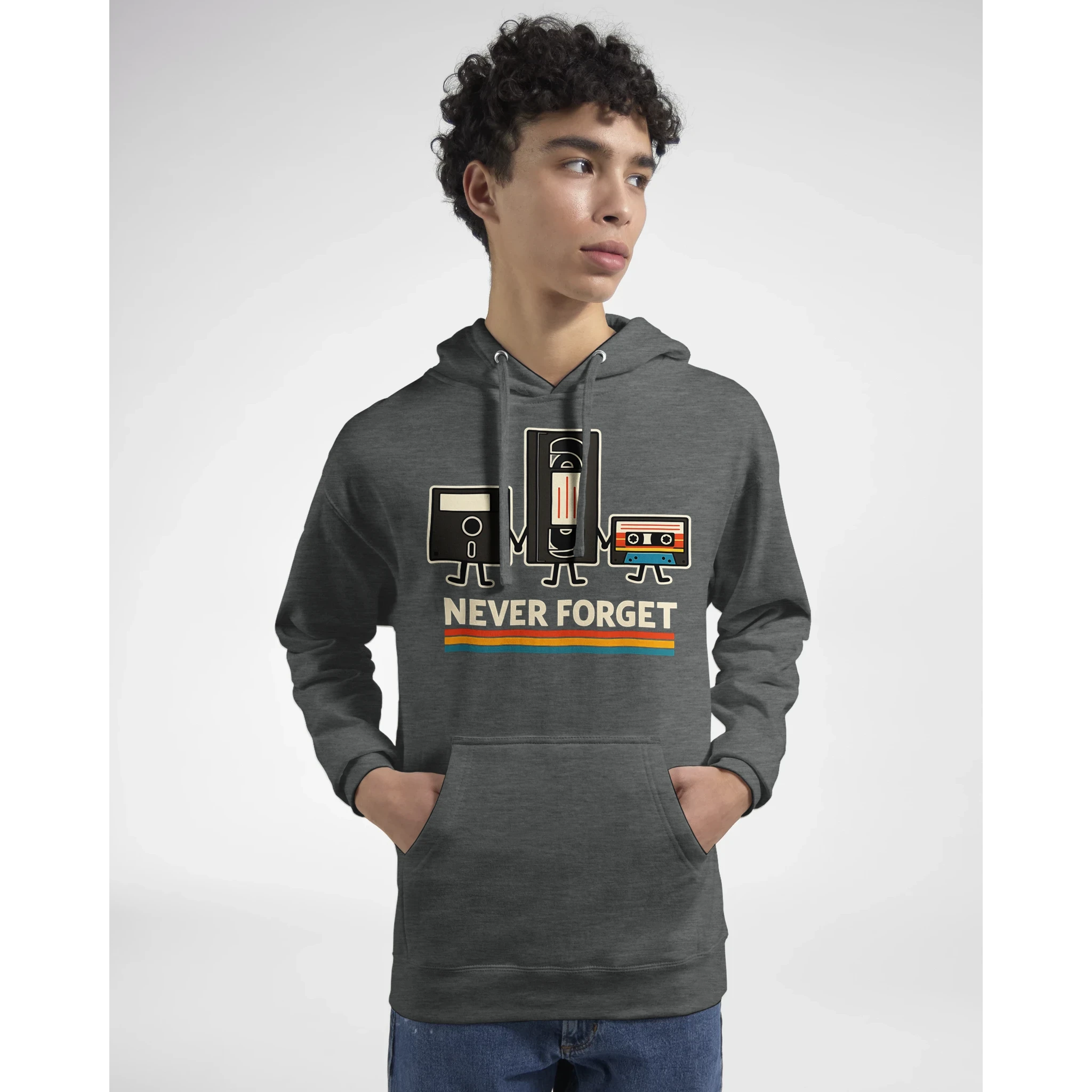 Retro Tech Squad Never Forget Hoodie