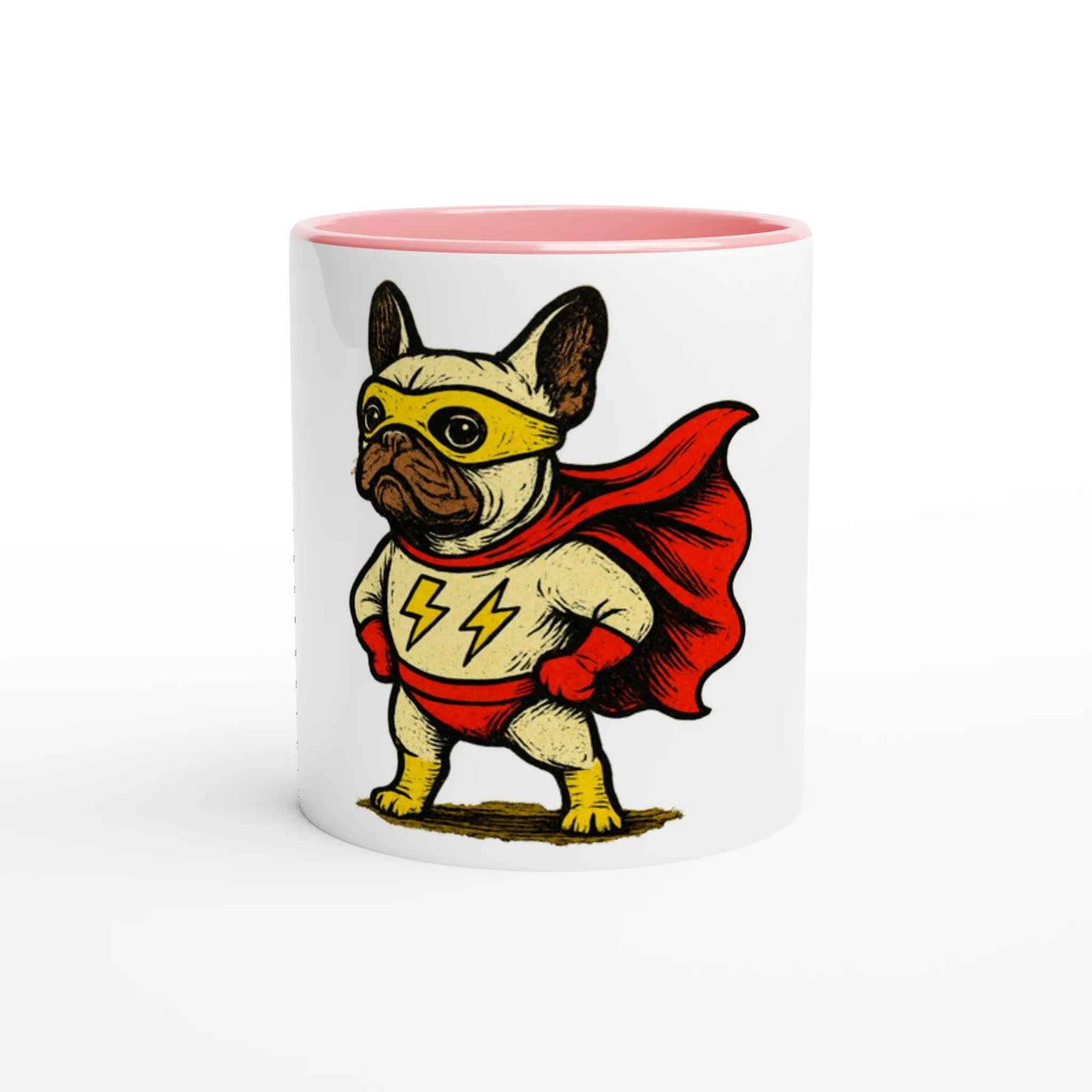Super Frenchie 11oz Coffee Mug with Color Inside
