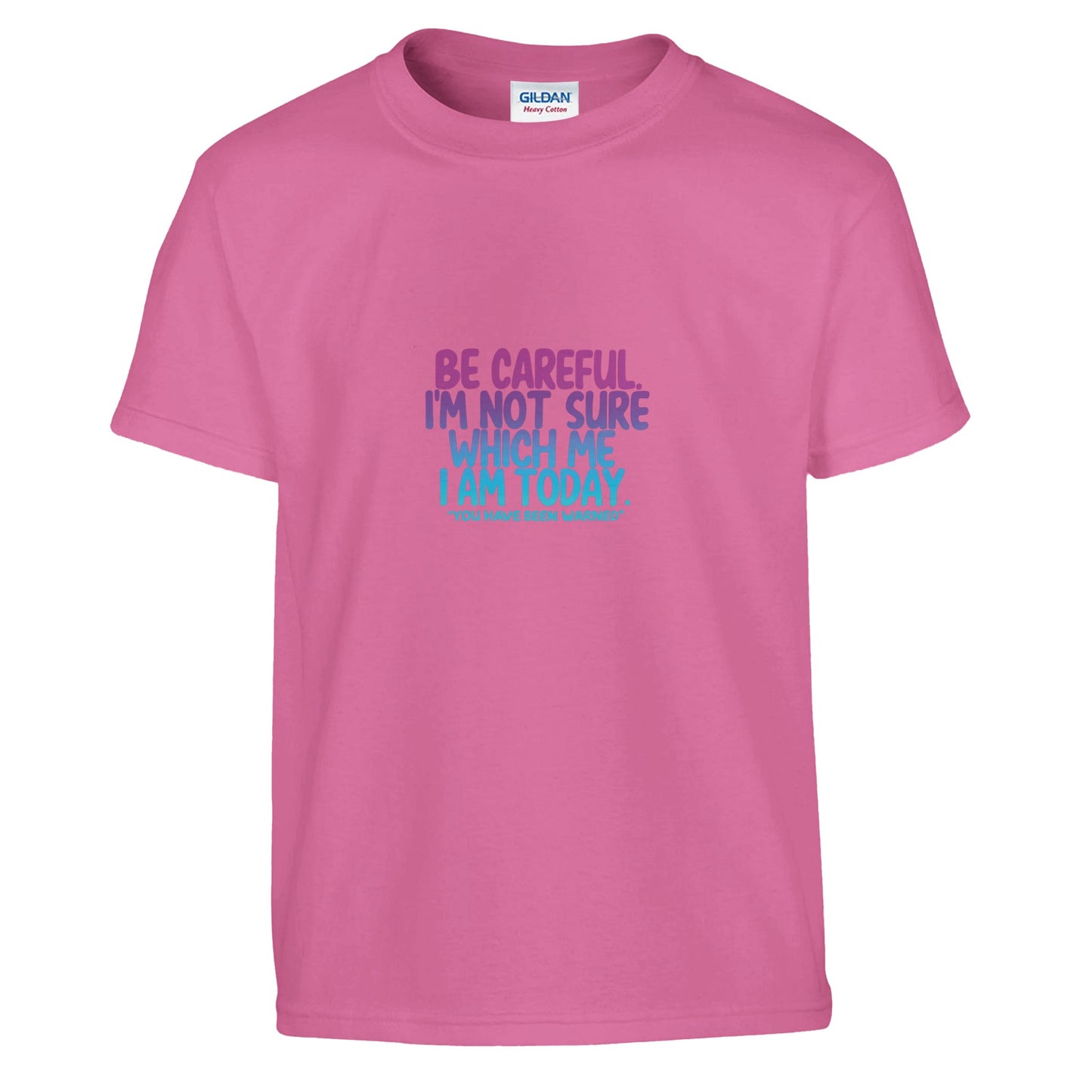 BE CAREFUL Kids T-Shirt -Funny Sarcastic Quote Tee - F4 Custom Prints