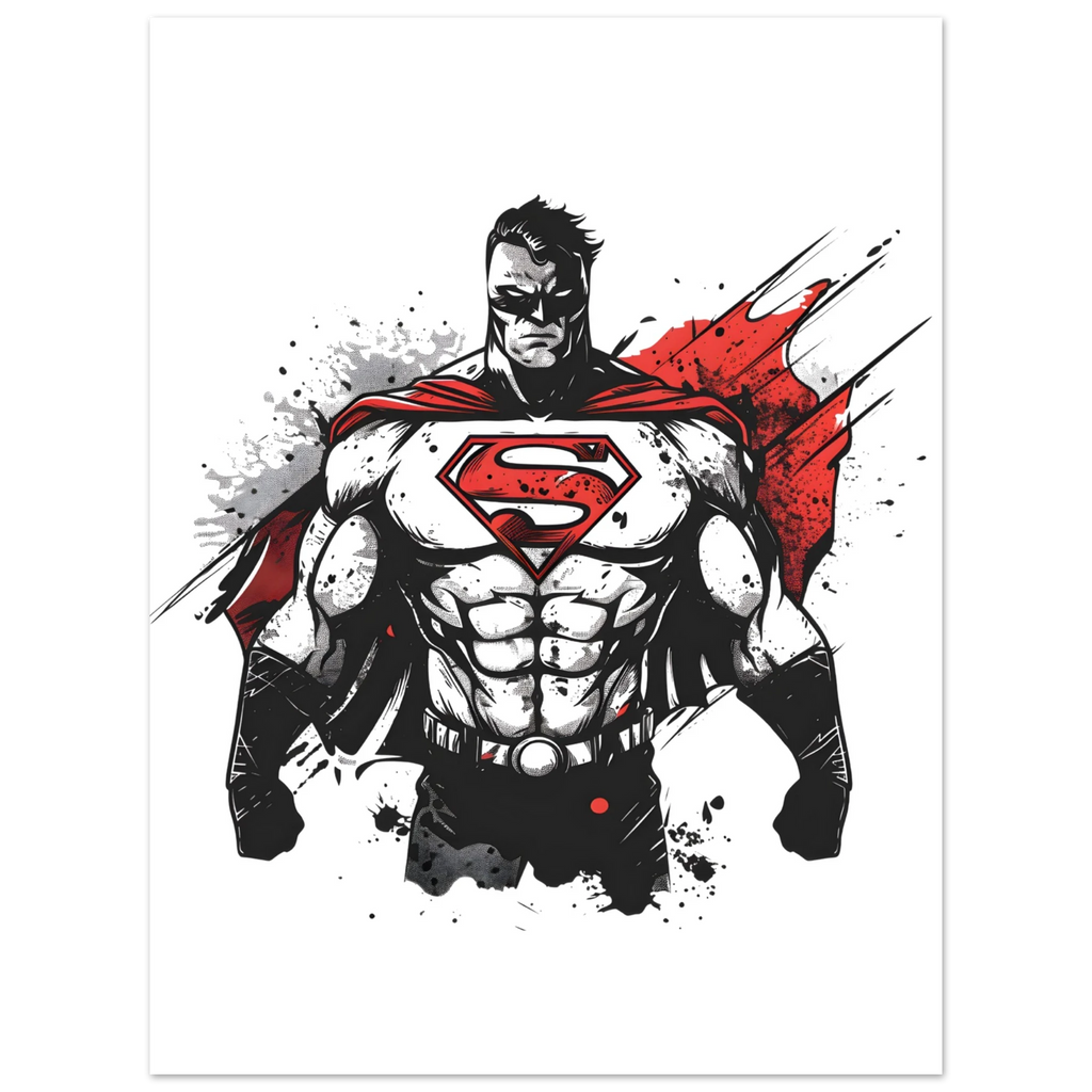 Shadow Superman Fine Art Poster