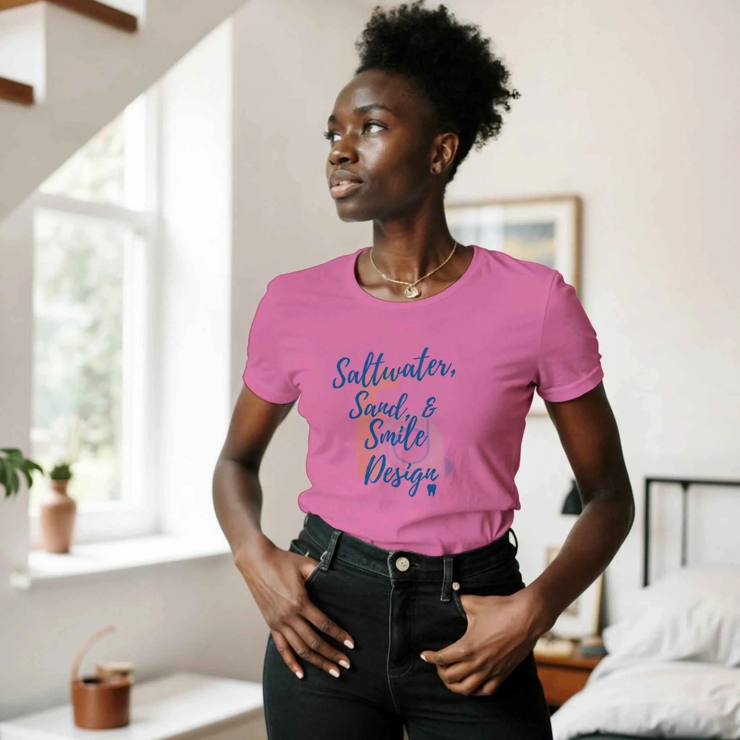 FACD Saltwater Sand Smile Design Women’s Shirt | FACD