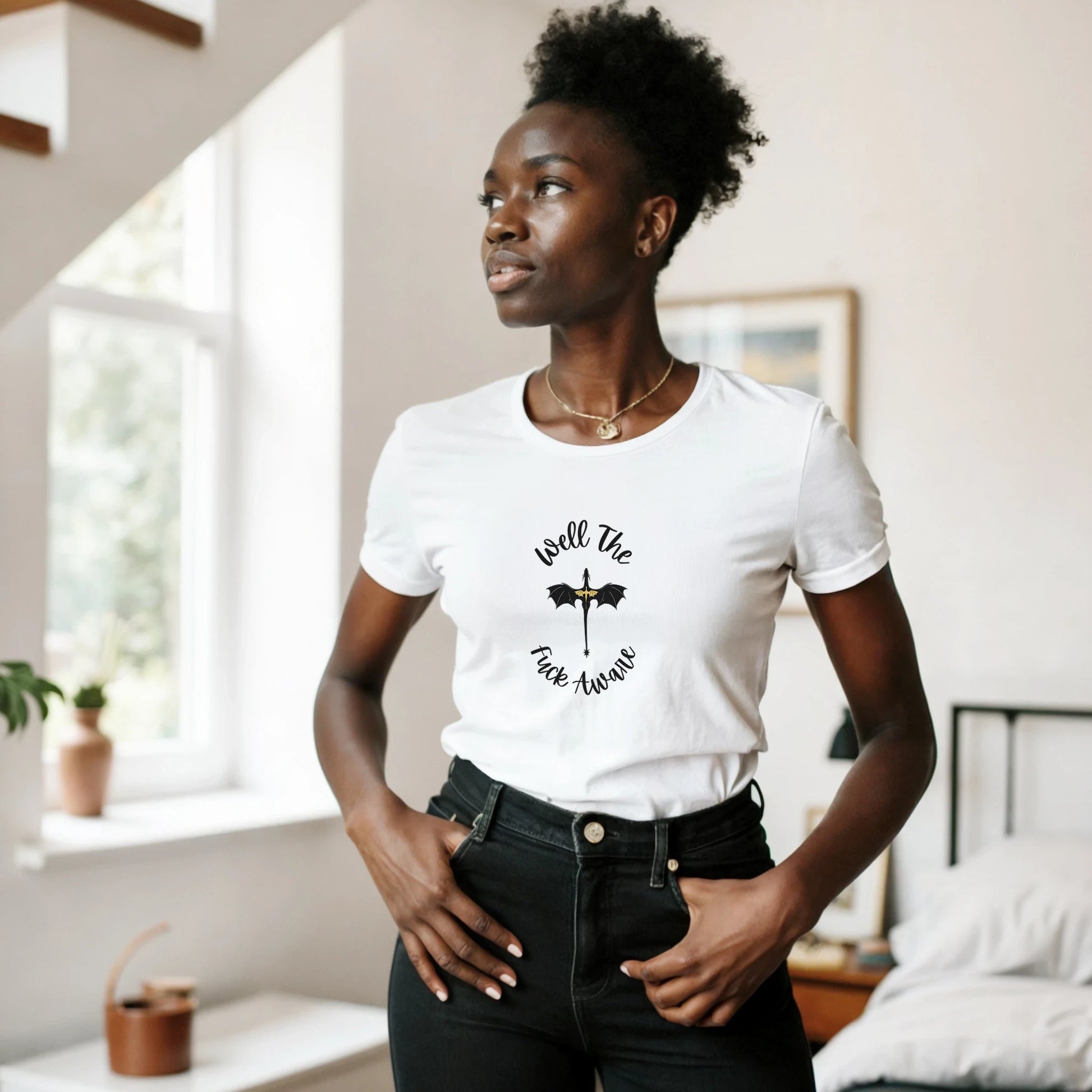 Well The Fuck Aware Women's Shirt – Bold Fantasy Fan Tee - F4 Custom Prints