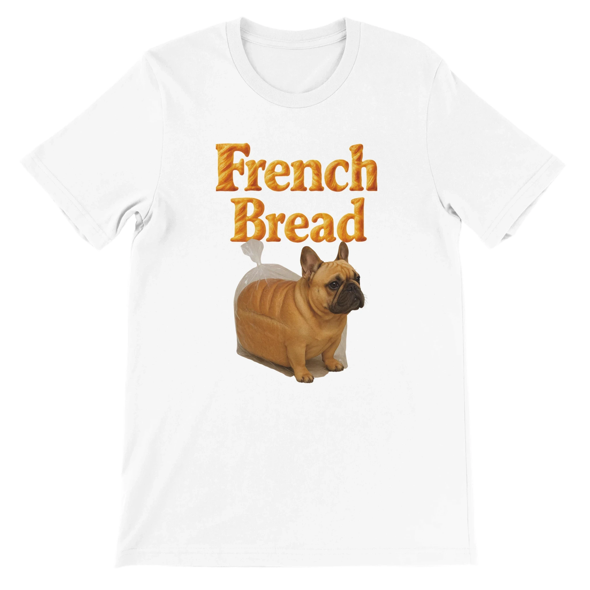 Funny French Bread Bulldog T-Shirt