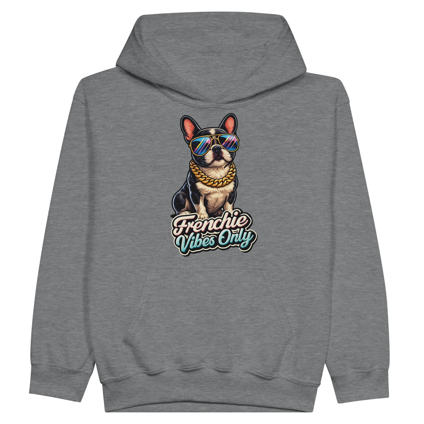 Kids Frenchie Vibes Only Hoodie