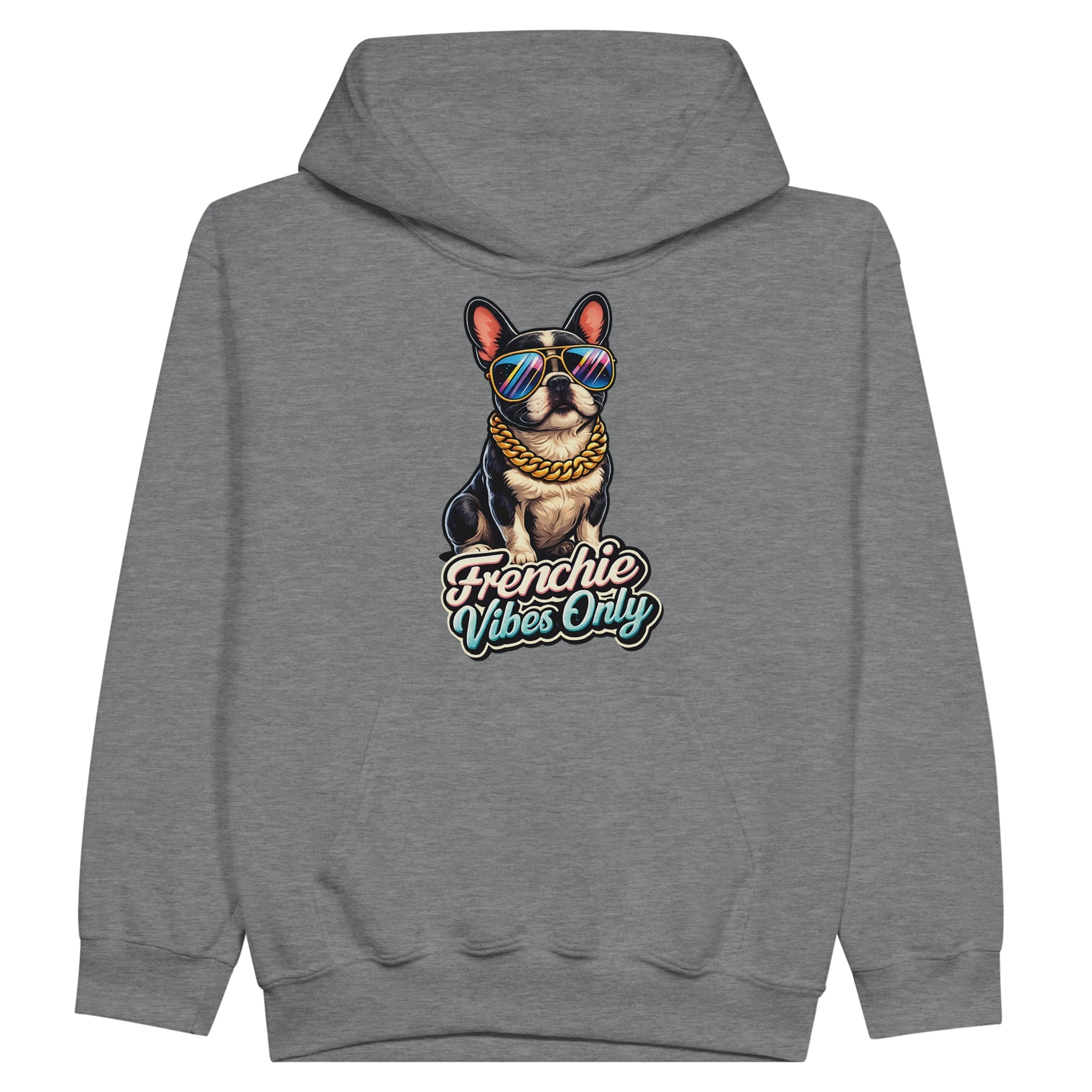 Kids Frenchie Vibes Only Hoodie