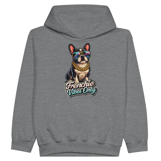 Kids Frenchie Vibes Only Hoodie