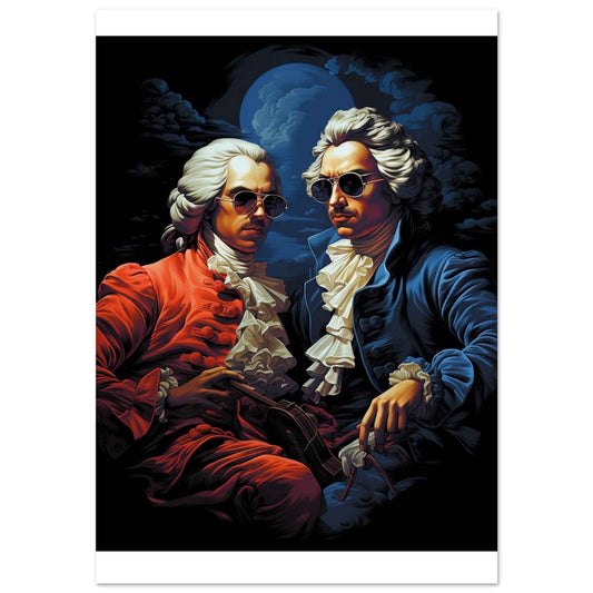 Classical Cool: Baroque Bad Boys Poster – Iconic Wall Art with a Modern Twist (Multiple Sizes Available)
