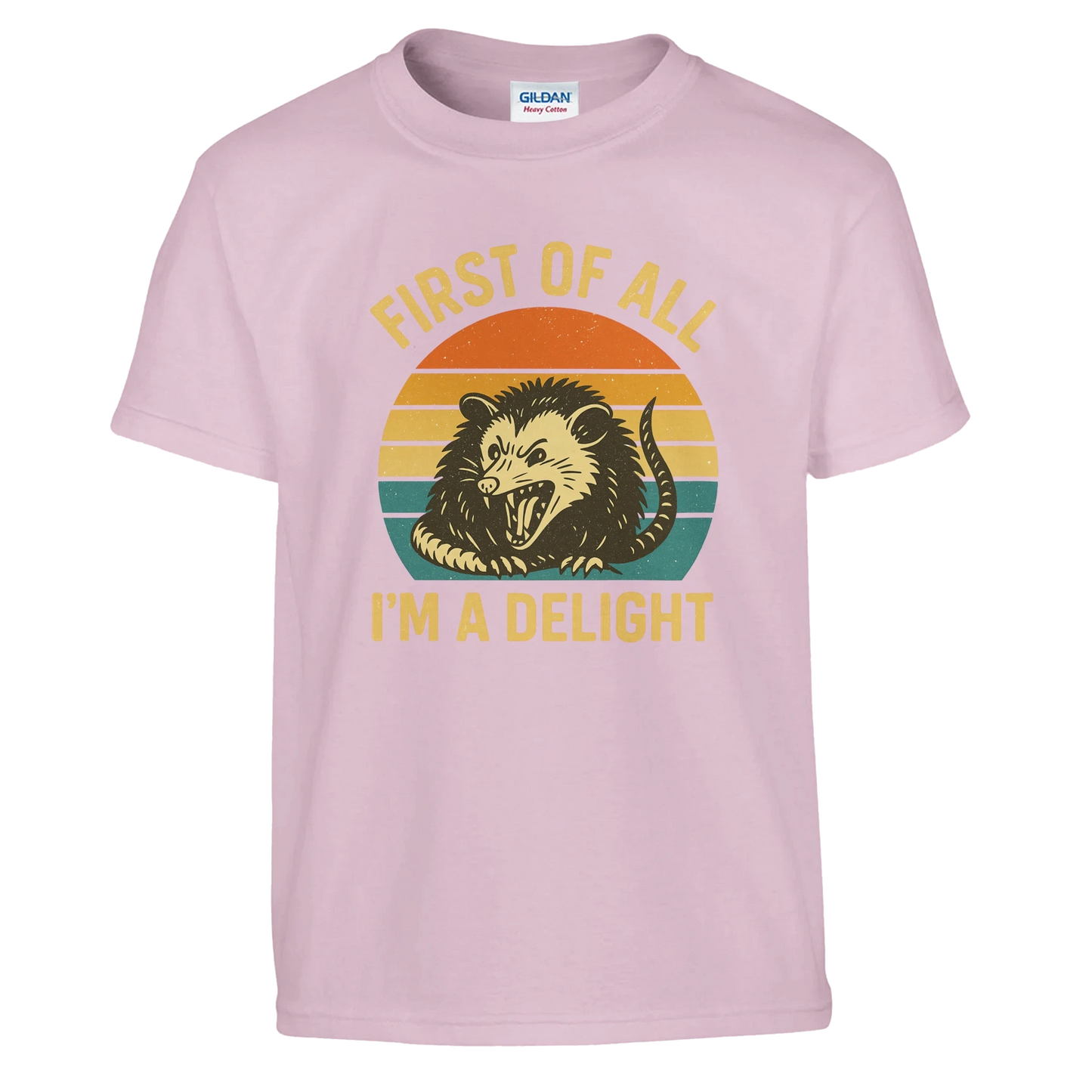 Kids First of All I’m a Delight Possum T-Shirt