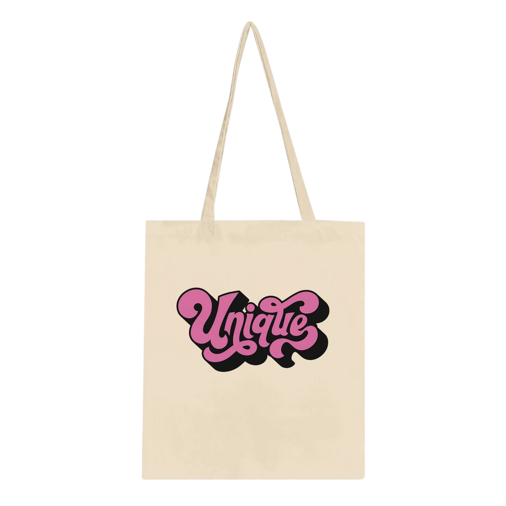 Unique Script Tote Bag