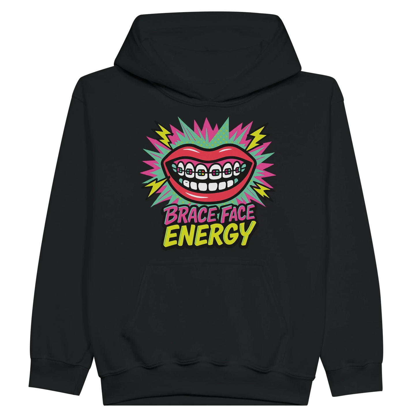 Kids Brace Face Energy Hoodie