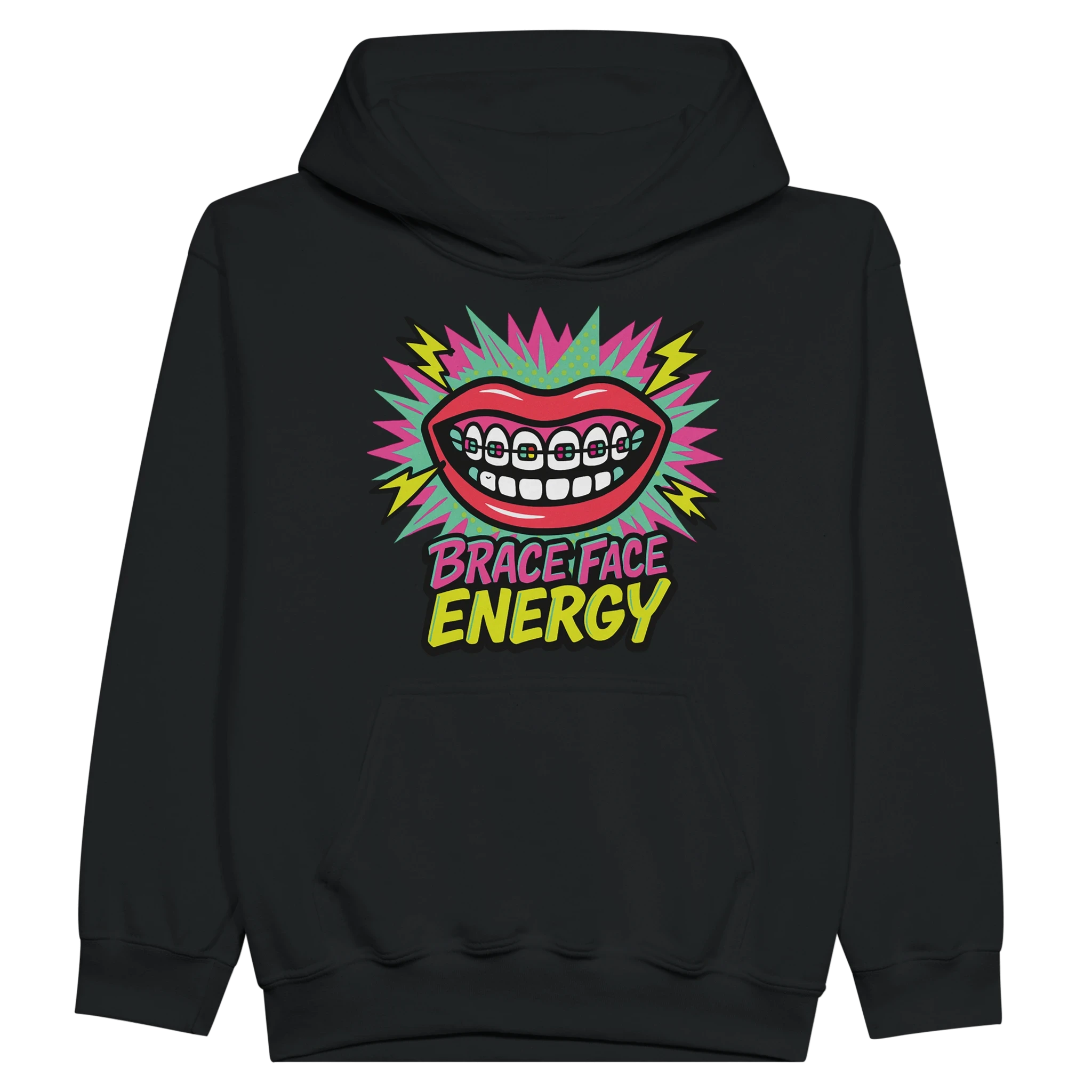 Kids Brace Face Energy Hoodie