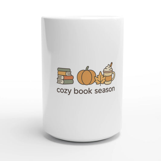 Cozy Book Season Coffee cup – Fall Book Lover mug - F4 Custom Prints