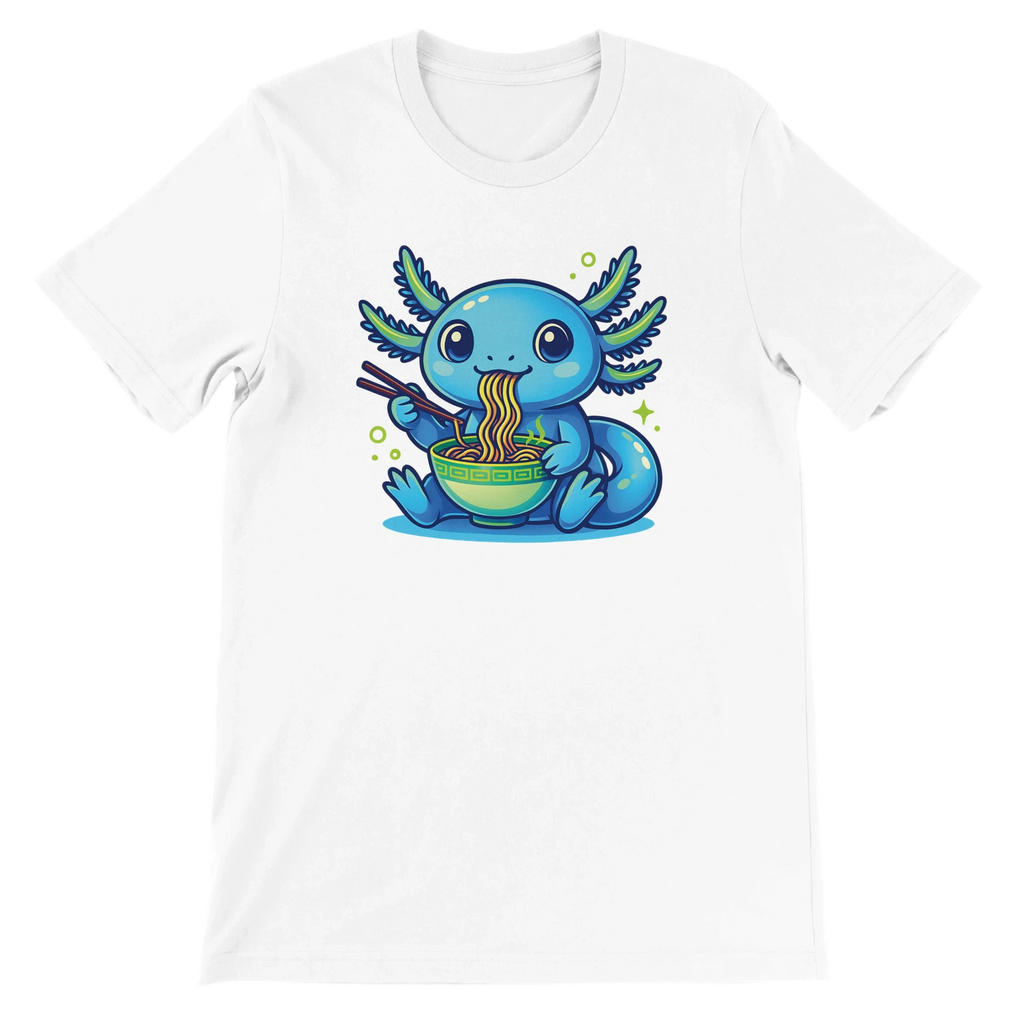 Kawaii Axolotl Ramen T-Shirt