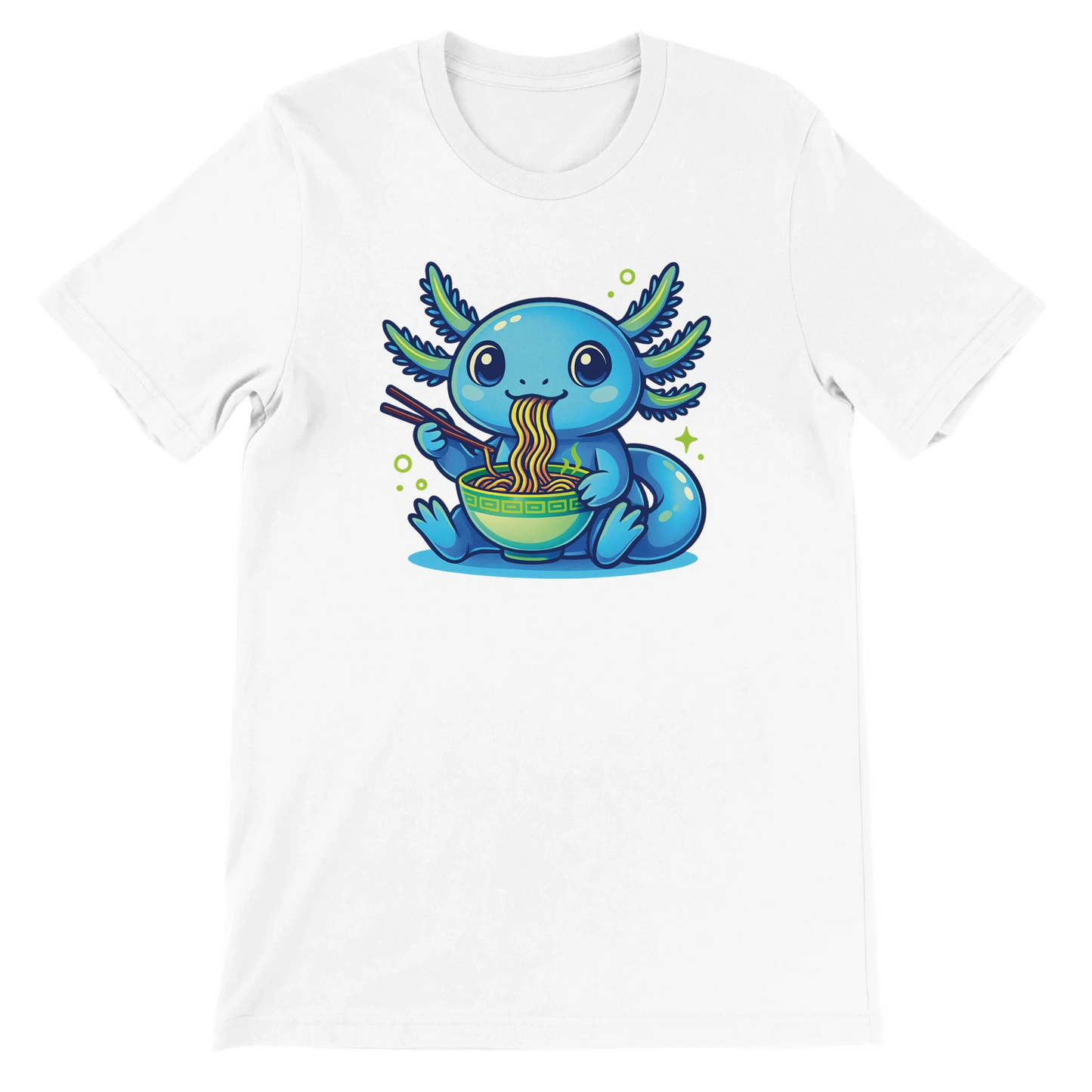 Kawaii Axolotl Ramen T-Shirt