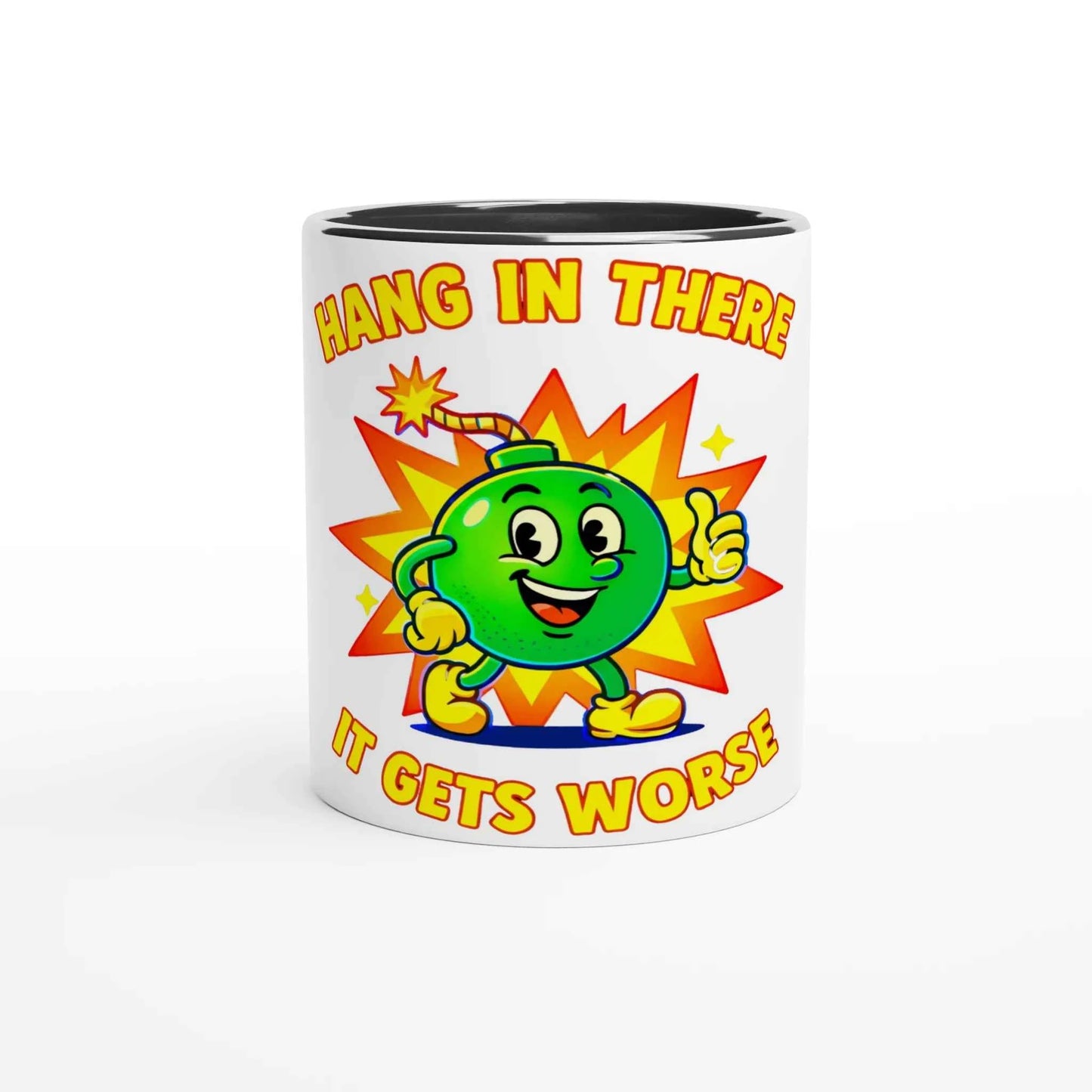Retro Bomb 11oz Coffee Mug with Color Inside