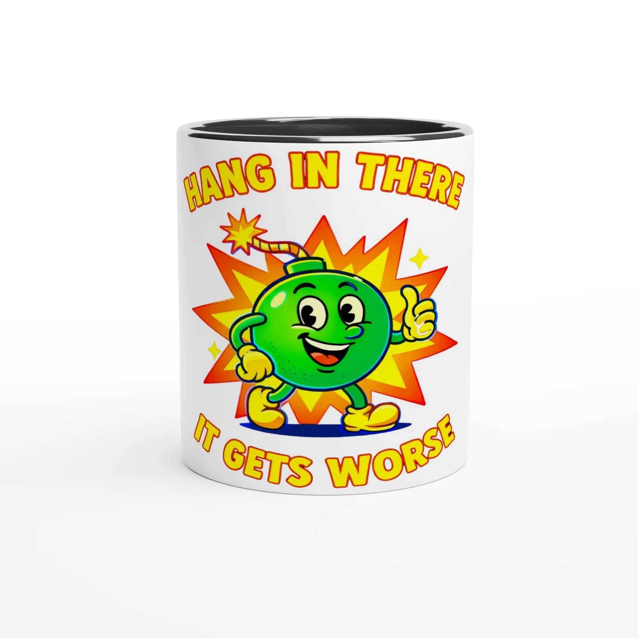 Retro Bomb 11oz Coffee Mug with Color Inside