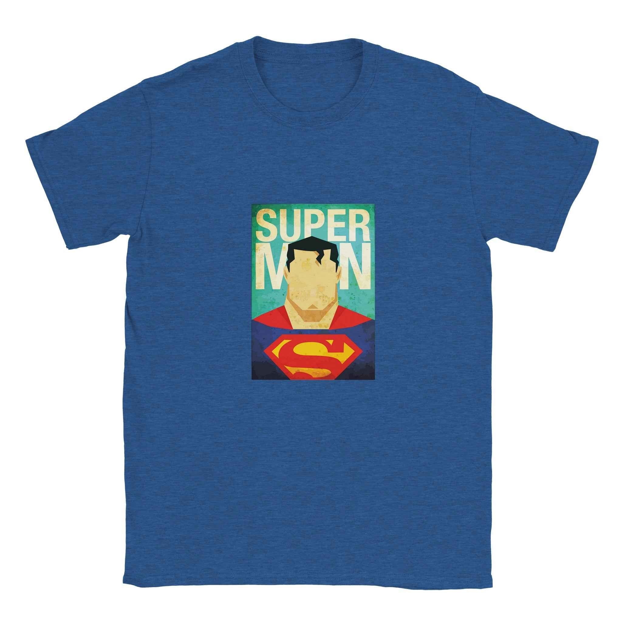Retro Superman T-Shirt – Heroic Comic-Inspired Graphic Tee in Vibrant Hues