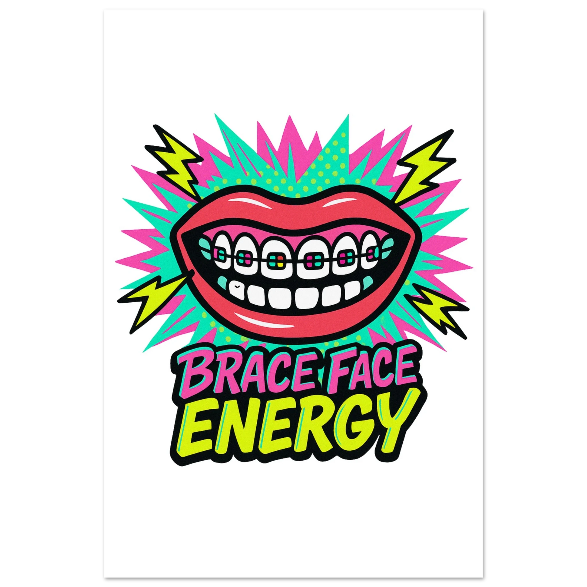 Brace Face Energy Fine Art Poster