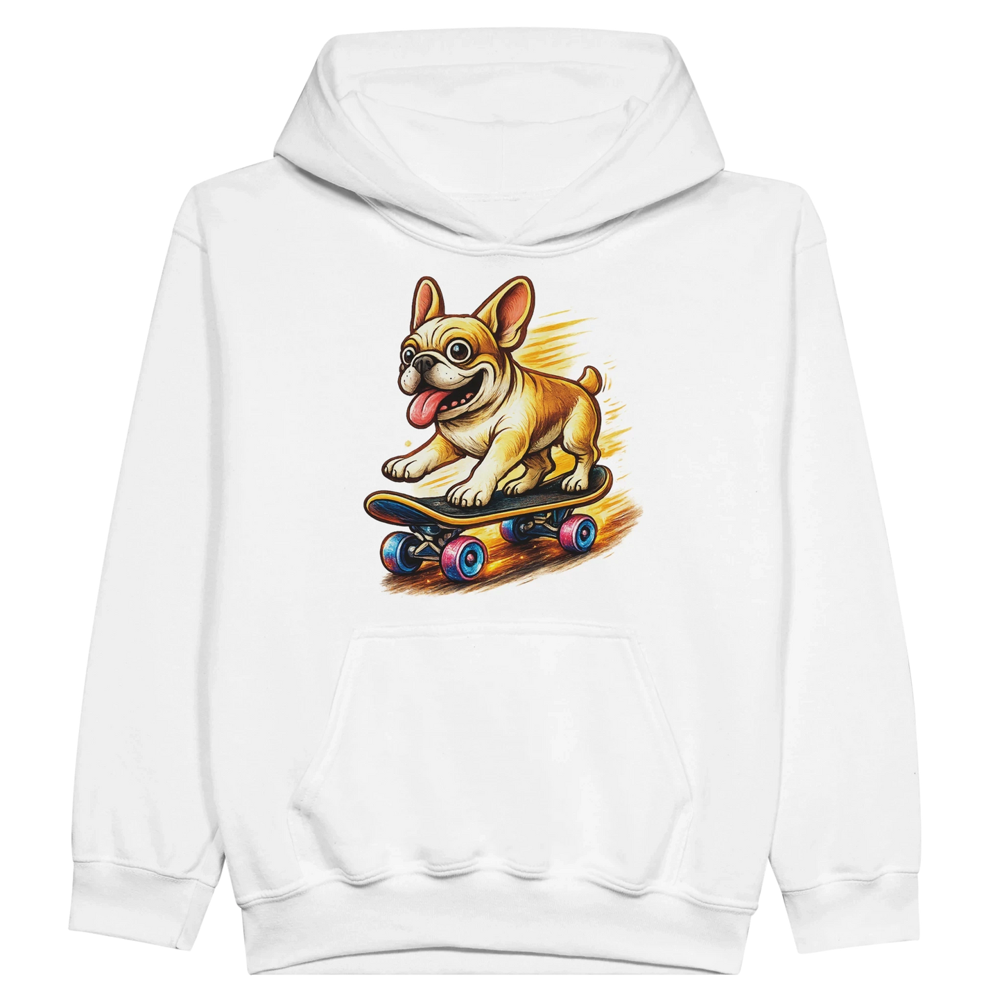 Kids Skater Frenchie Hoodie