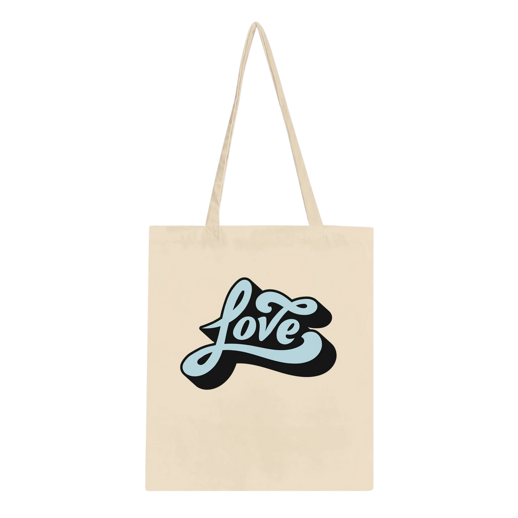 Love Script Tote Bag