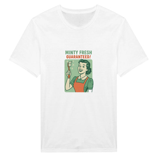 Minty Fresh Retro T-Shirt – Vintage Dental Humor Tee - F4 Custom Prints