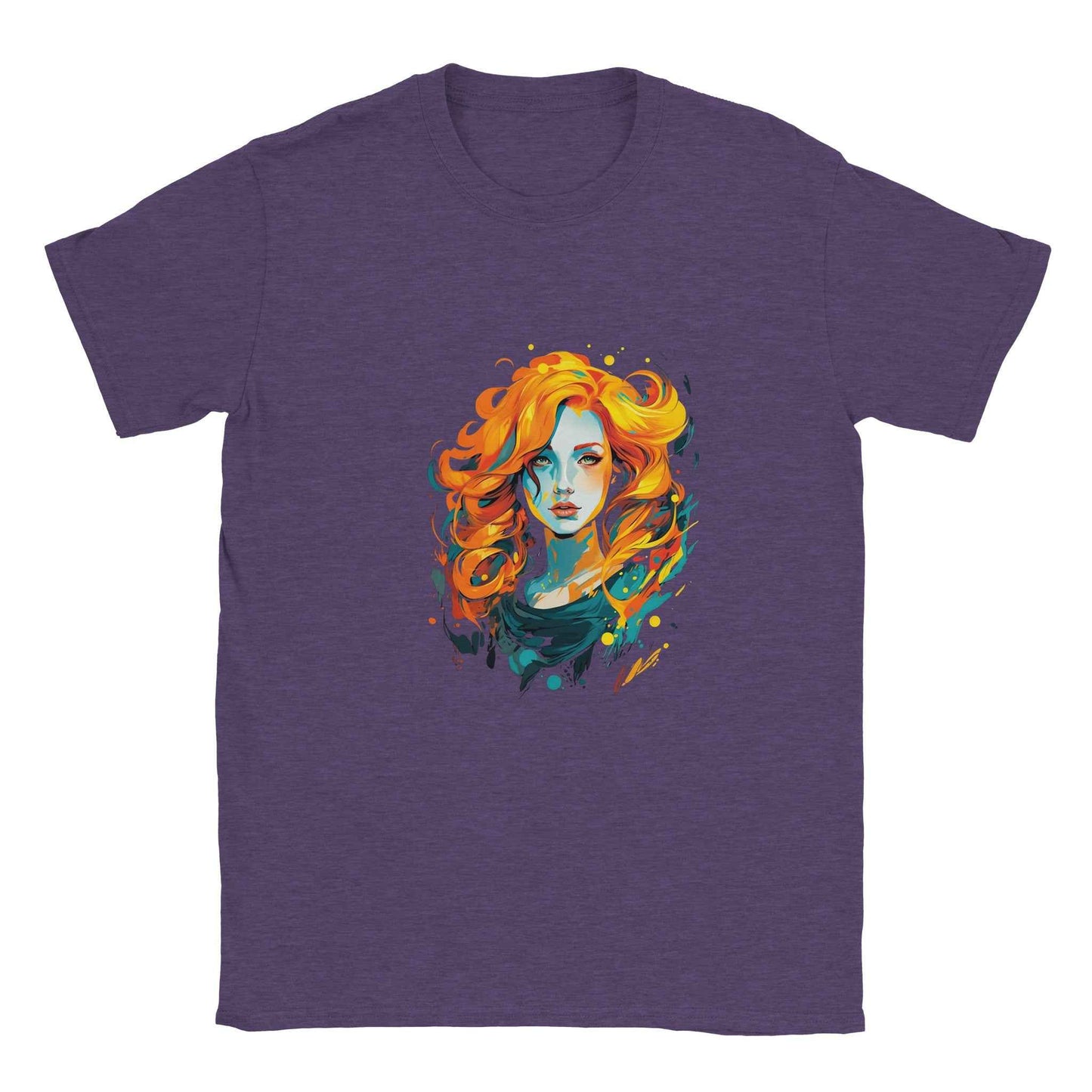 Abstract Fire Woman Graphic Tee – Premium Comfort & Bold Style for Everyday Wear