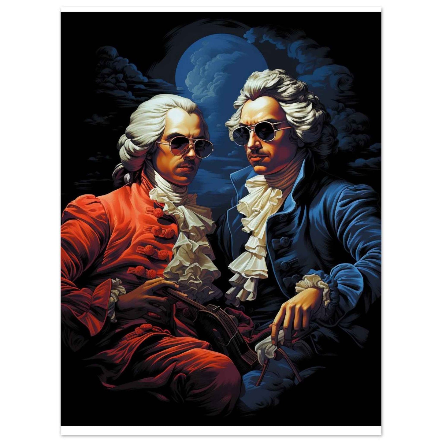 Classical Cool: Baroque Bad Boys Poster – Iconic Wall Art with a Modern Twist (Multiple Sizes Available)