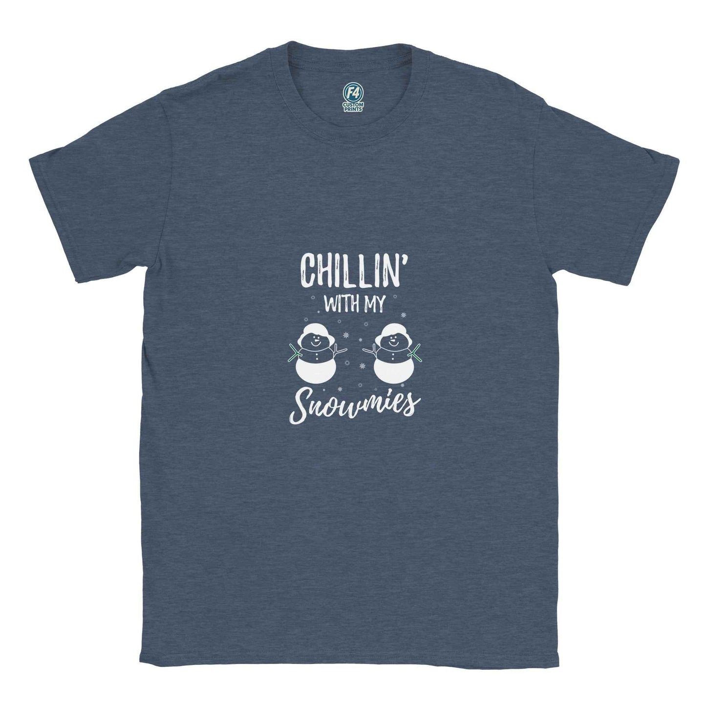 Chillin' With My Snowmies Christmas Shirt – Festive Holiday Graphic Tee