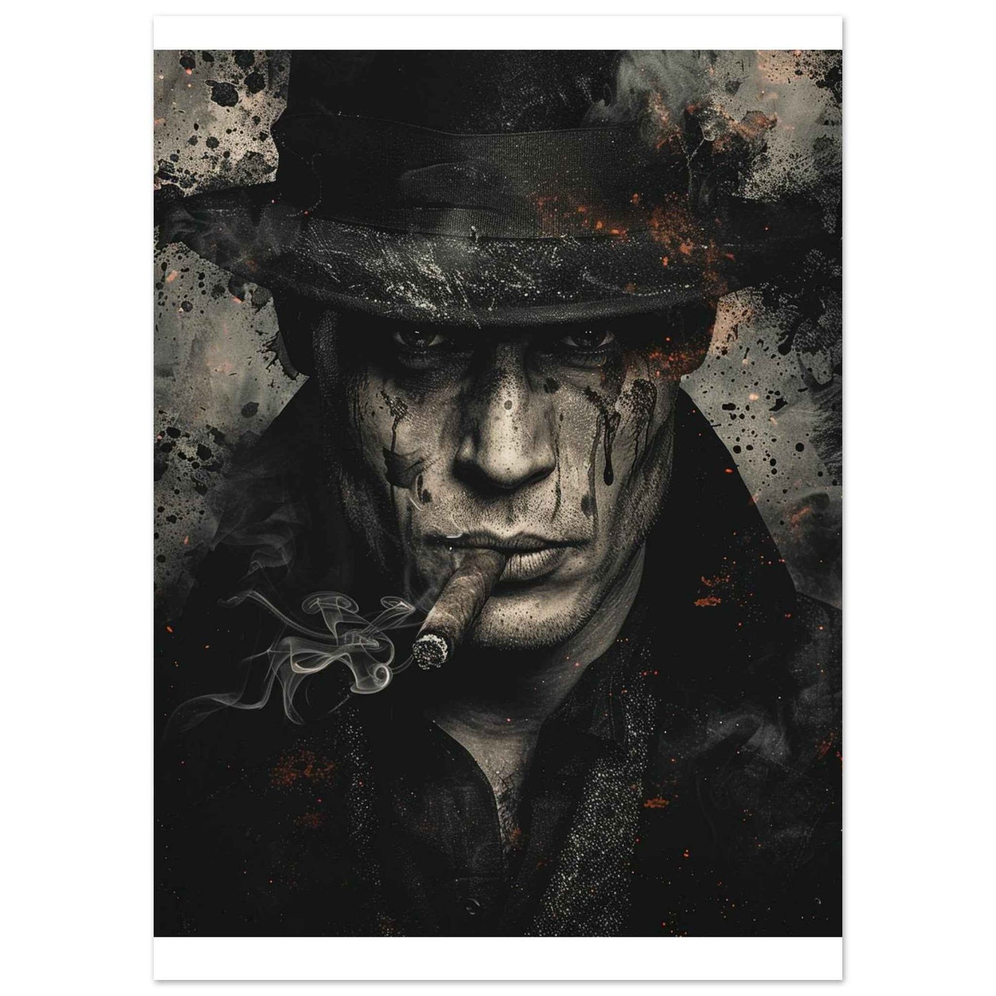 "Noir Enigma" Poster – Gritty, Cinematic Wall Art for Modern Spaces (Multiple Sizes Available)